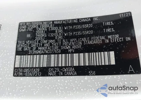 2022 Lexus Rx 450H from USA, damaged, VIN 2T2HGMDA7NC077658